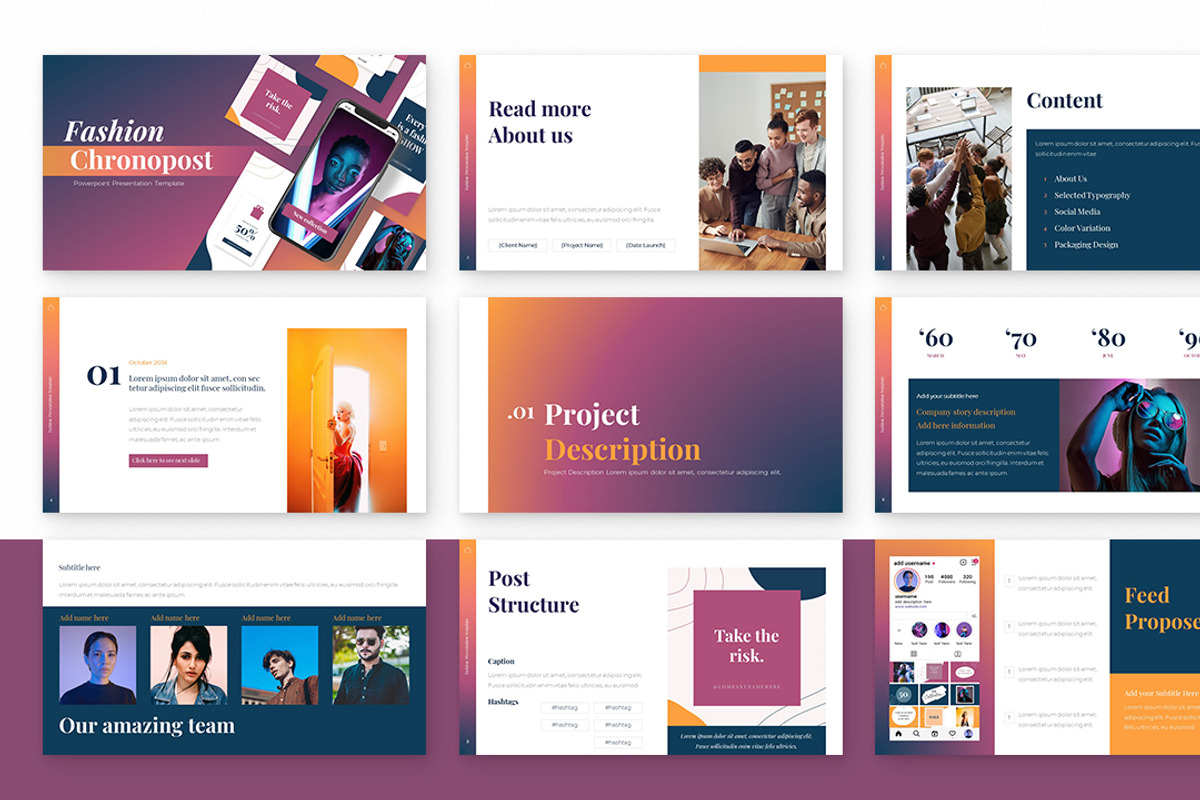 Fashion Chronopost Google Slides, a Presentation Template by Zacomic Studios (Photo 4 of 8)