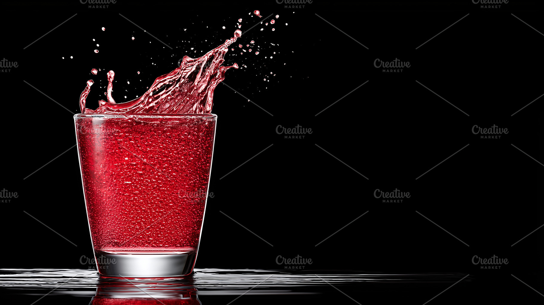 Refreshing red sparkling drink, a Food & Drink Photo by MistyDay