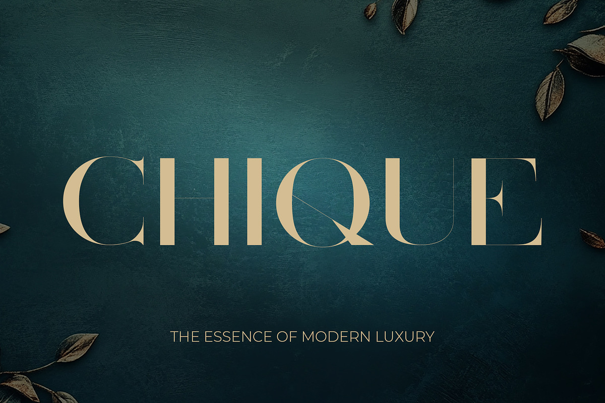 Chique - Luxury Modern Serif, a Serif Font by OWPictures (Photo 1 of 7)