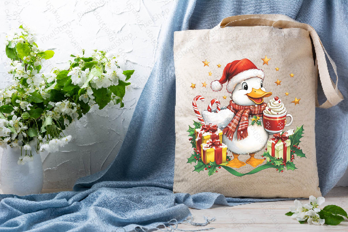 Christmas Goose with Cocoa & Gifts P, an Illustration by DreamPrint404 (Photo 4 of 7)