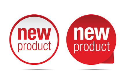 New product label tag sign
