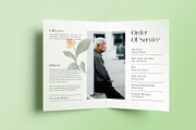 Simple Floral Funeral Program, a Brochure Template by Neermana (Thumbnail 4 of 4)