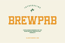 BREWPAB - Retro Display Font