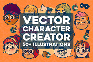 Hand-Drawn Vector Character Creator, a Person Illustration by Vectory by BSC