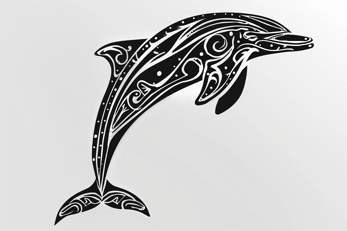 Tribal Dolphin Laser Cut Bundle, a Graphic by balal (Photo 4 of 16)