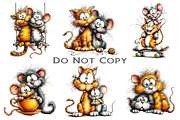 Quirky Cat and Mouse Best Friends, an Illustration by Craft Nest (Thumbnail 4 of 9)