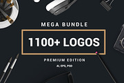 MEGA BUNDLE 1100 Logos & Badges, a Branding & Logo Template by Design District (Thumbnail 1 of 75)