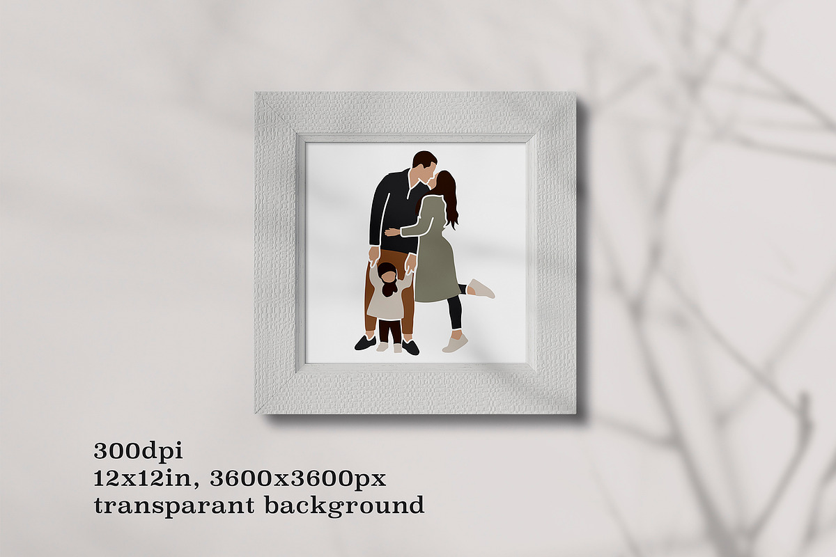 Family clipart Abstract couple love, a Person Illustration by ApetekMarket (Photo 2 of 4)