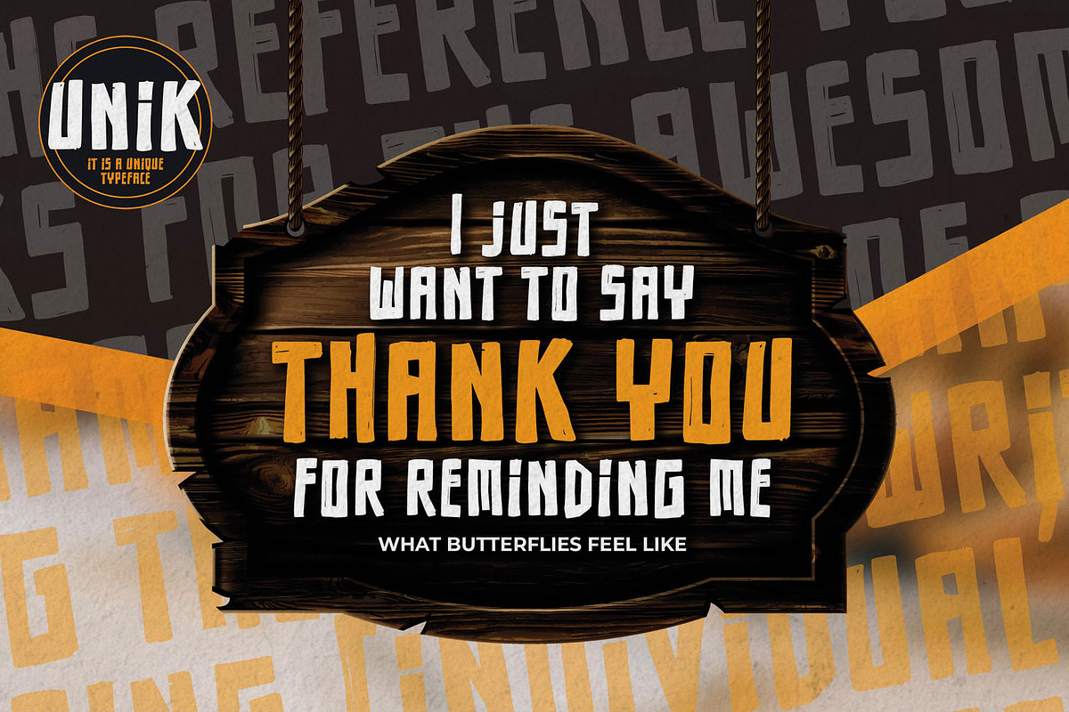 Unik – Unique Font, a Sans Serif Font by Almarkhatype (Photo 6 of 8)