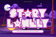 Asphalt Gronjal - Playful Font, a Font by Flawless And Co (Thumbnail 4 of 10)