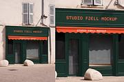 Shop Facade Mockup, an Advertising Mockup by Sander Evers (Thumbnail 1 of 3)
