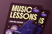 Music Lessons Flyer Set, a Flyer Template by Annora Studio (Thumbnail 4 of 6)
