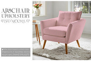 Armchair Upholstery Mockup