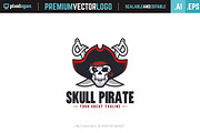 Skull Pirate Logo, a Branding & Logo Template by pixelogan (Thumbnail 1 of 2)