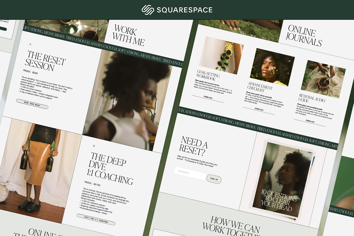 Coaching Squarespace Template, a Squarespace Template by Of July Studio (Photo 2 of 9)