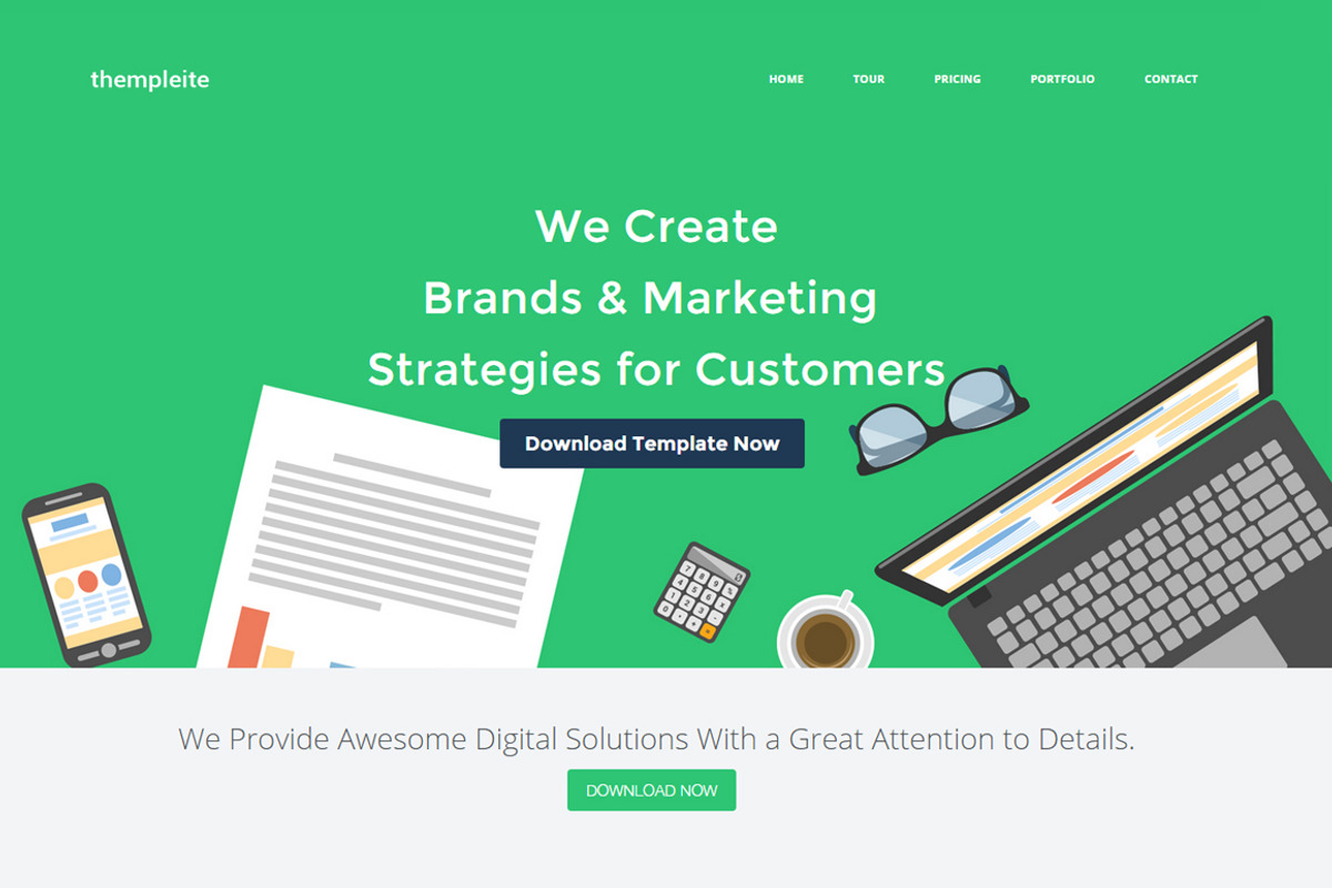 HTML Website Template – thempleite, a Websites & App Template by Themesforce