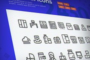 2430 Material Icons, an Outline Icon by Illustrato (Thumbnail 1 of 10)