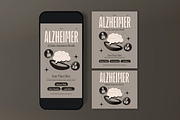Gray Alzheimer's Month Flyer Set, a Flyer Template by graphicook (Thumbnail 3 of 3)