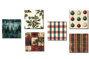 Vintage Red and Green Christmas Patt, an Illustration by Designworld (Thumbnail 3 of 4)