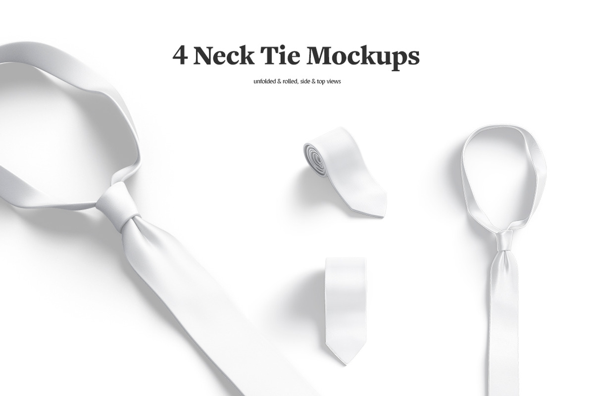 Neck Tie Mockups, a Merchandise Mockup by rebrandy (Photo 3 of 10)
