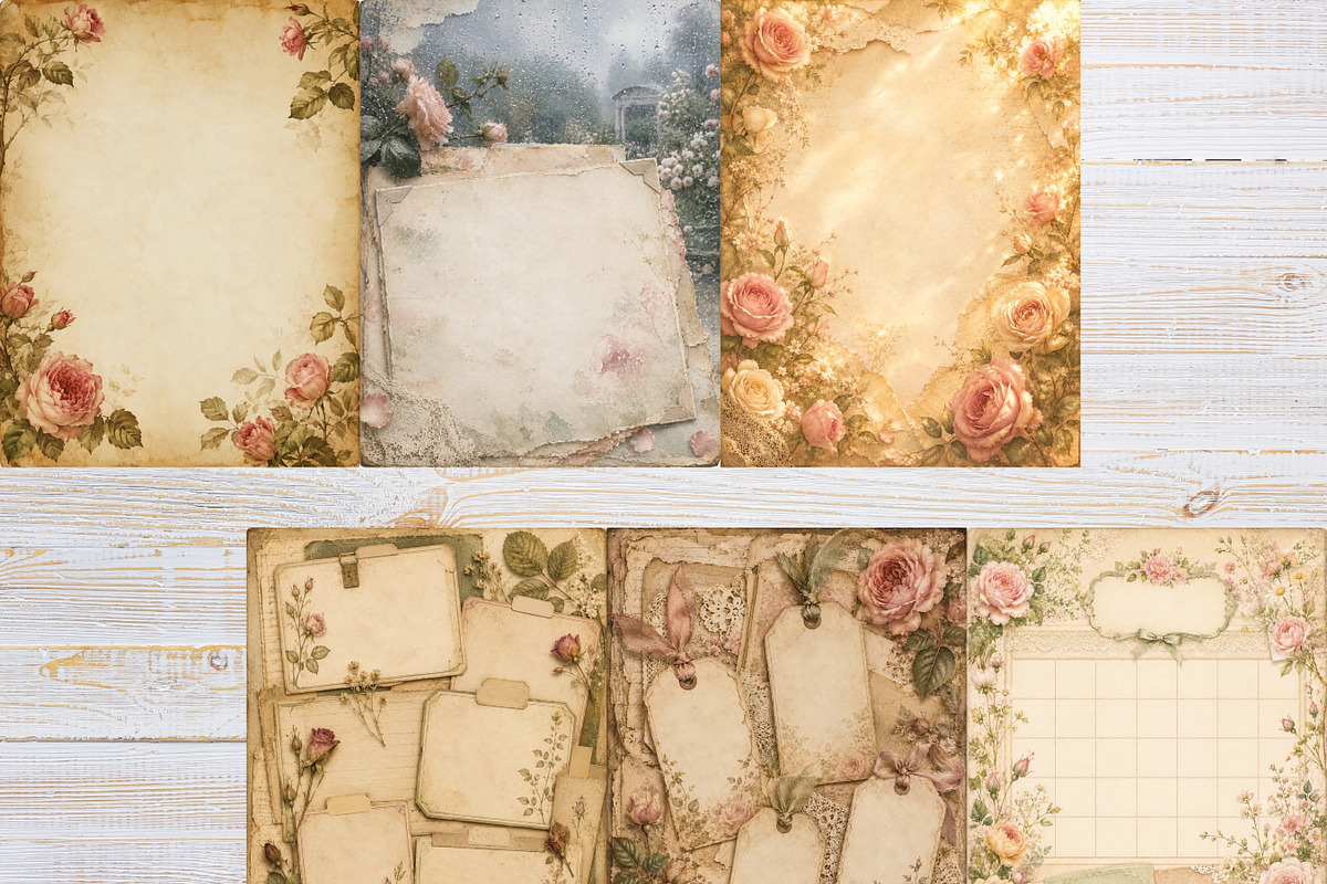 31 Garden Memory Journal Pages, a Background Graphic by LA Design (Photo 3 of 10)