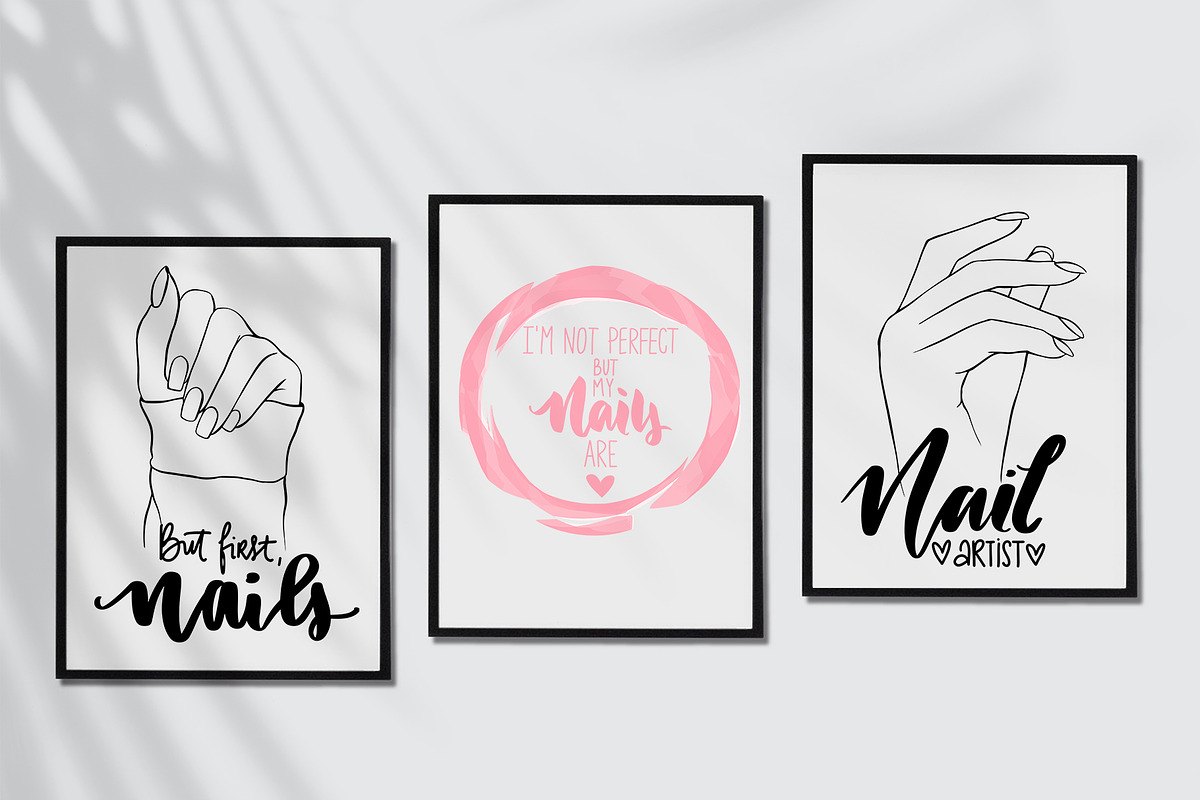 Manicure, hands, nails., an Illustration by Yana Lesiuk (Photo 4 of 6)