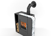 Aruba wood stove, an Object 3D Model by inDahouze (Thumbnail 4 of 8)