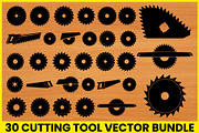 30 Cutting Tool Vector Bundle, an Illustration by Gaye Art (Thumbnail 1 of 4)