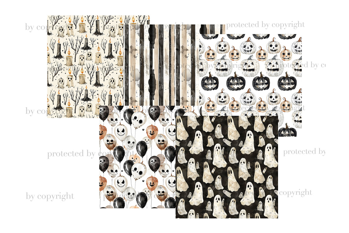 Spooky Season Pattern | Halloween, a Pattern Graphic by GlamArtZhanna (Photo 4 of 4)