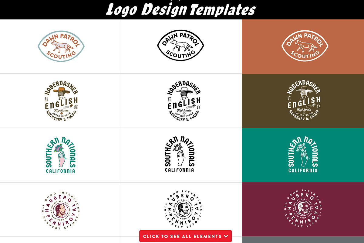 Vintage Branding Logos & Badges, a Branding & Logo Template by Happy Monday Creative (Photo 5 of 6)