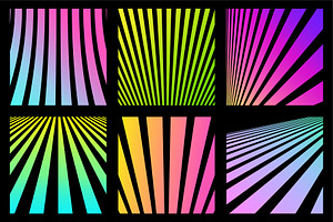 Color striped retro backgrounds 80s, a Pattern Graphic by ExpressShop