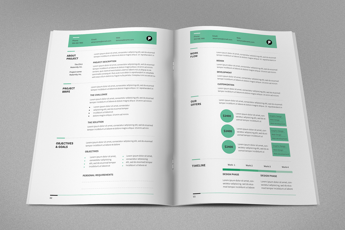 Proposal Template, a Brochure Template by DesignGhar (Photo 2 of 8)