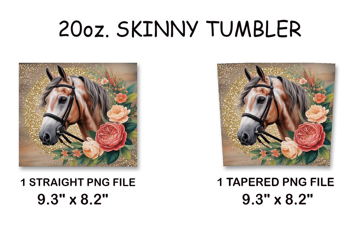 Western Horse 20oz Tumbler Wrap, an Arts & Entertainment Photo by LamanAzalea (Photo 2 of 2)