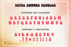 Retro Summer Groovy Font