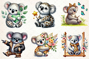 Koala Clipart, Leopard Koala Clipart, a Seasonal Illustration by Rose Art (Thumbnail 2 of 4)