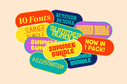 [30% OFF] Summer 10 Fonts Bundle, a Handwritten Font by Casloop Studio (Thumbnail 1 of 14)