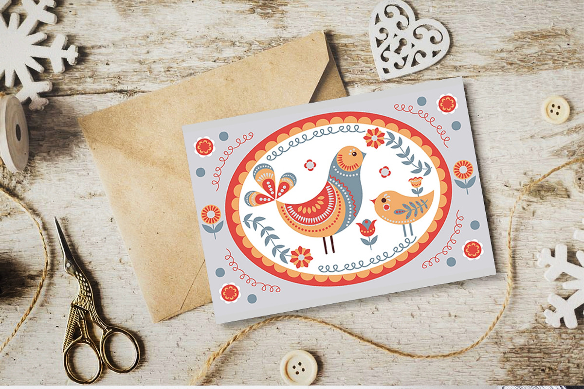 SCANDINAVIAN MOTIFS. Vector Set, an Animal Illustration by Irina Skaska (Photo 9 of 13)