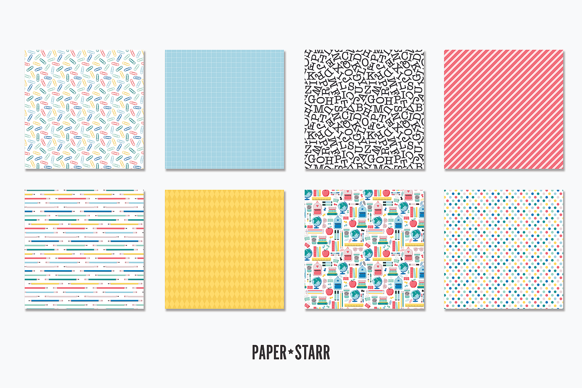 Seamless Back To School Digital Set, a Pattern Graphic by Paper Starr Studio (Photo 8 of 8)