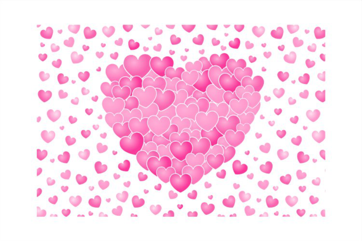 Valentine Pattern Background Bundle, a Background Photo by D2PUTRI (Photo 2 of 13)