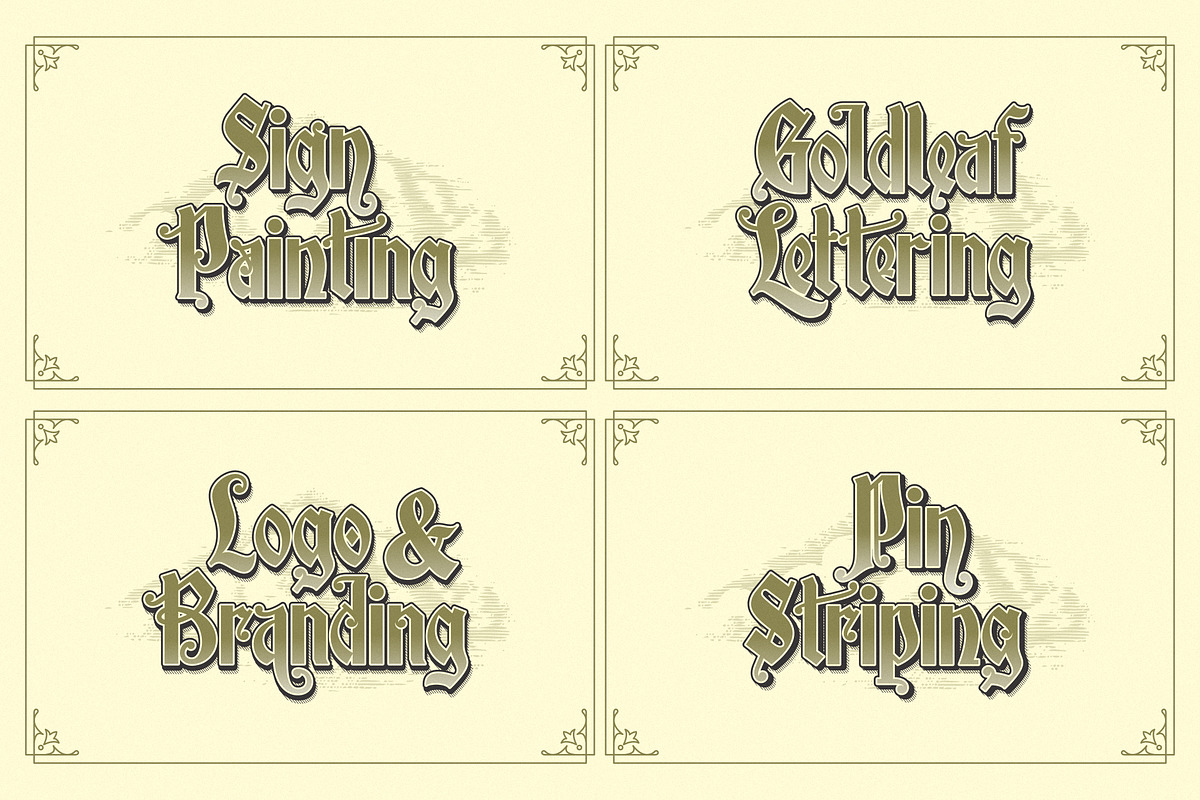 Branlerst, a Blackletter Font by uncurve (Photo 8 of 9)