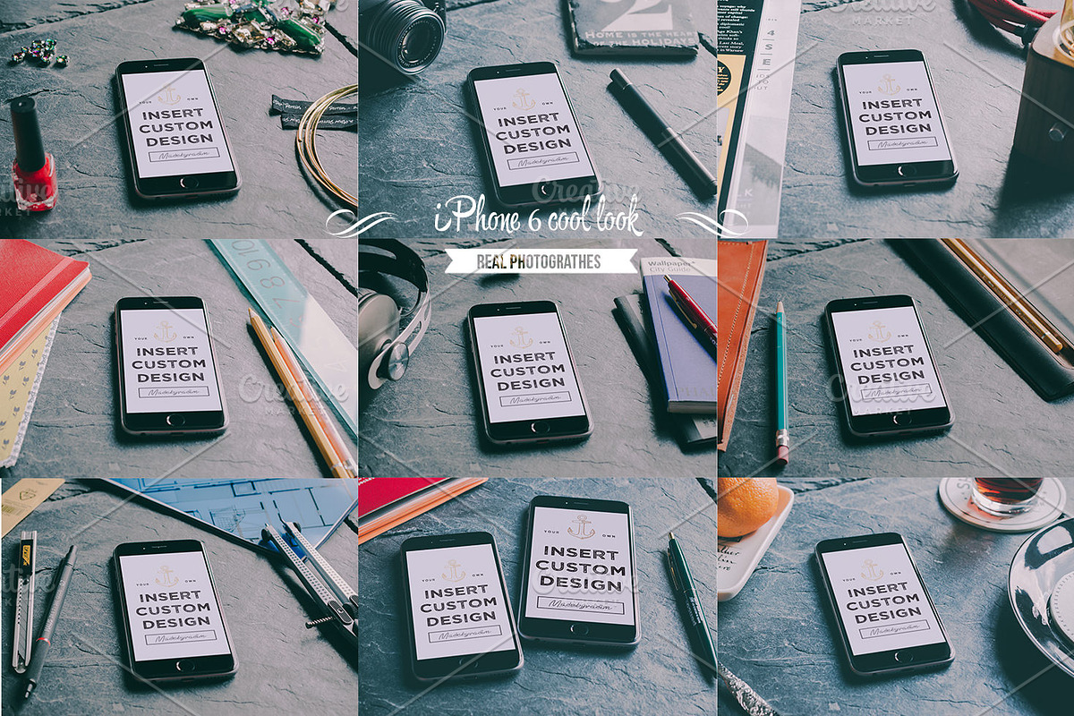 23 Cool iPhone 6 & 6+ mockups, an iPhone Mockup by Madebyvadim (Photo 4 of 5)