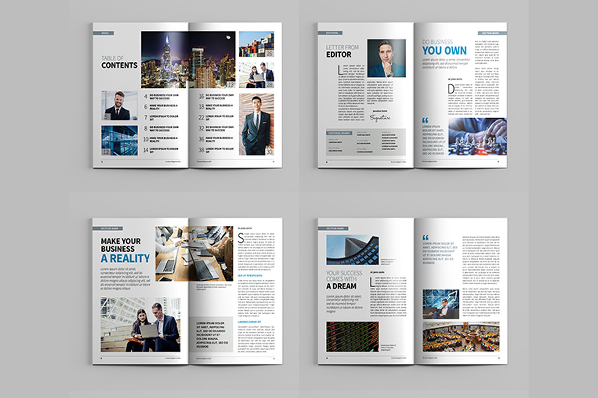 Business Magazine Template, a Magazine Template by xtratimebd (Photo 2 of 6)