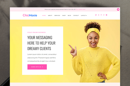 ChicMoxie Elementor WordPress Theme