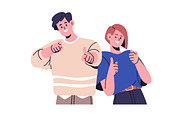 Happy people pointing at you set, a Person Illustration by Good Studio (Thumbnail 5 of 7)