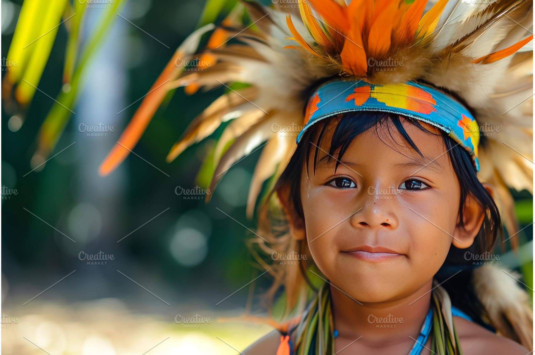 Nature-oriented Amazonia tribe, a Person Photo by Ylivdesign