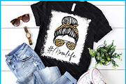 Mom Life Bleached Leopard Messy Bun, a Graphic by Creativeusart (Thumbnail 1 of 4)