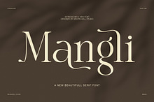 Mangli Elegant Display Serif Font