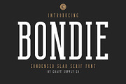 Bondie - Condensed Slab Serif Font, a Slab Serif Font by Craft Supply Co. (Thumbnail 1 of 13)