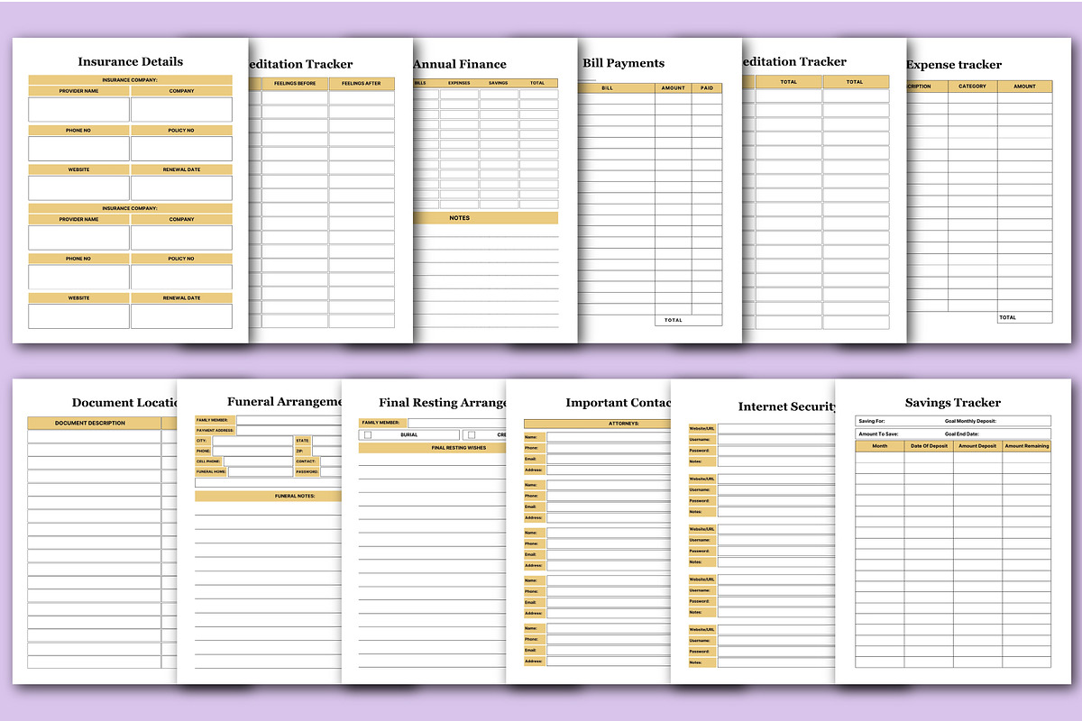 2026 End of Life Planner preview 5
