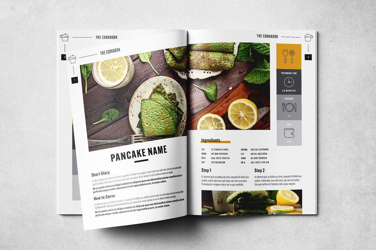 The Cookbook Layout, a Brochure Template by Grkic Creative (Photo 5 of 13)